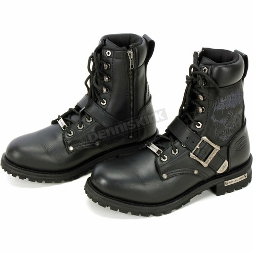 Hot Leathers Black Grave Rub Skull Tall 