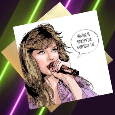 Taylor Swift Geburtstagskarte Willkommen in Ihrer neuen Ära, Happy Birth - Tay! Gratis Versand