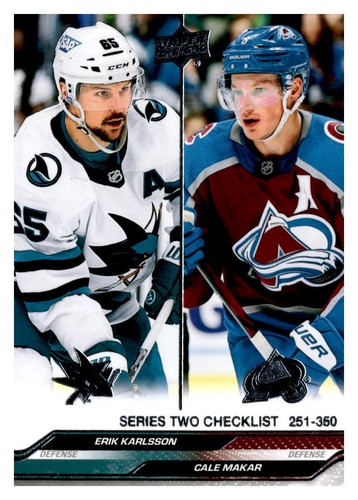 2023-24 Upper Deck Series 2 Hockey Base Card #251-450 Complete Your Set You Pick - Picture 200 of 201