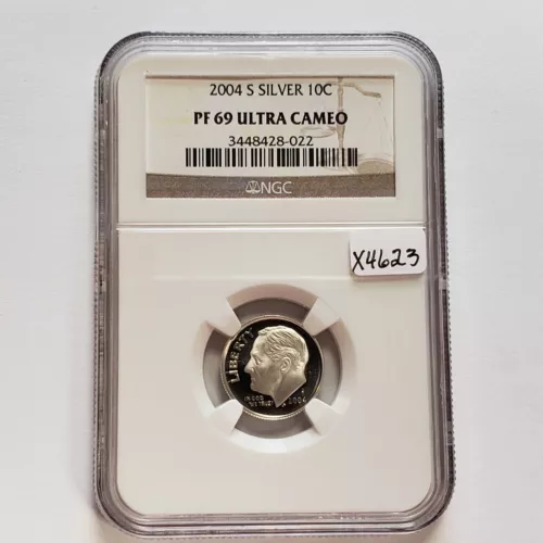 2004-S 10c Roosevelt Silver Dime - NGC PF 69 Ultra Cameo - SKU-X4623