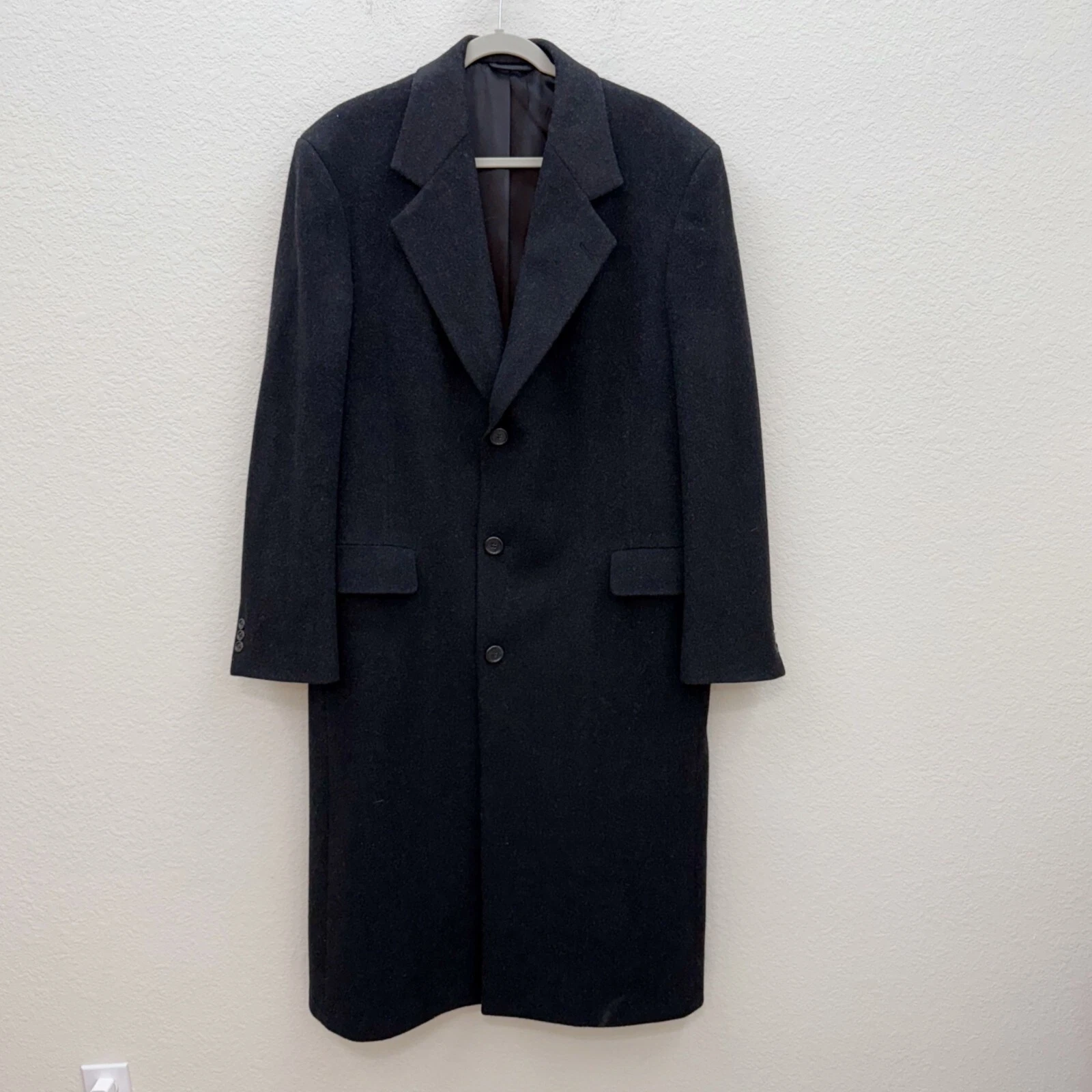 Cappotto uomo vintage Christian Dior 100% lana con colletto VEDI MISURE 24"x48"