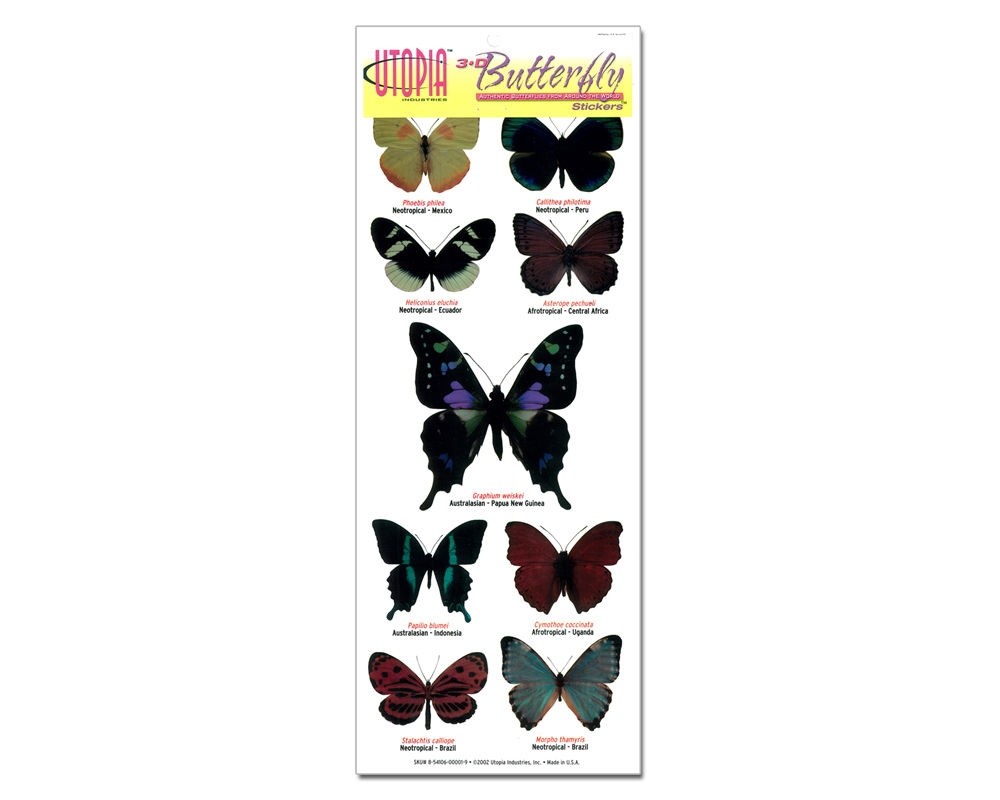 3D Butterfly Stickers Crafts Decorations Wedding Party Stationary