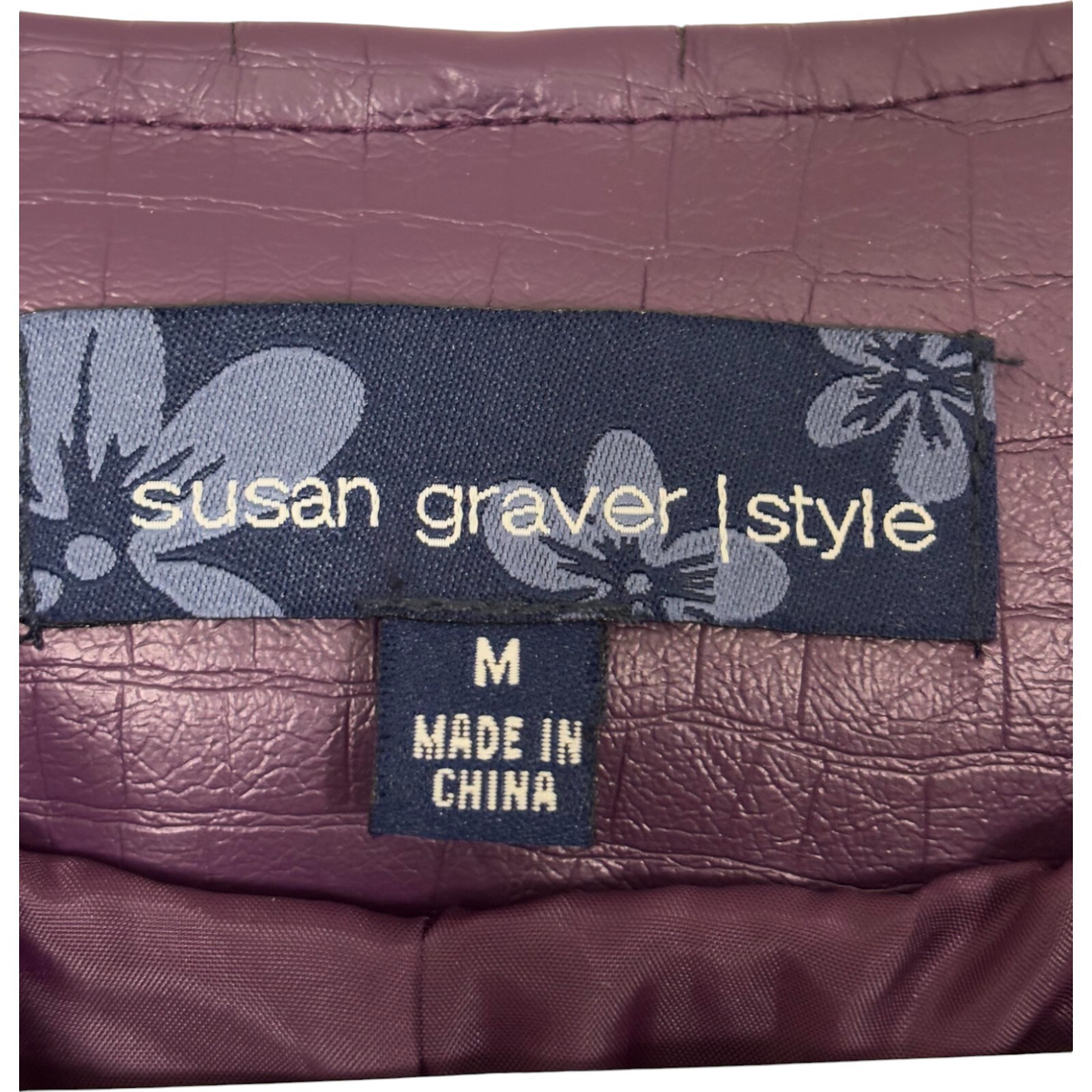 Susan Graver Womens Basic Jacket M Purple Full Zi… - image 3