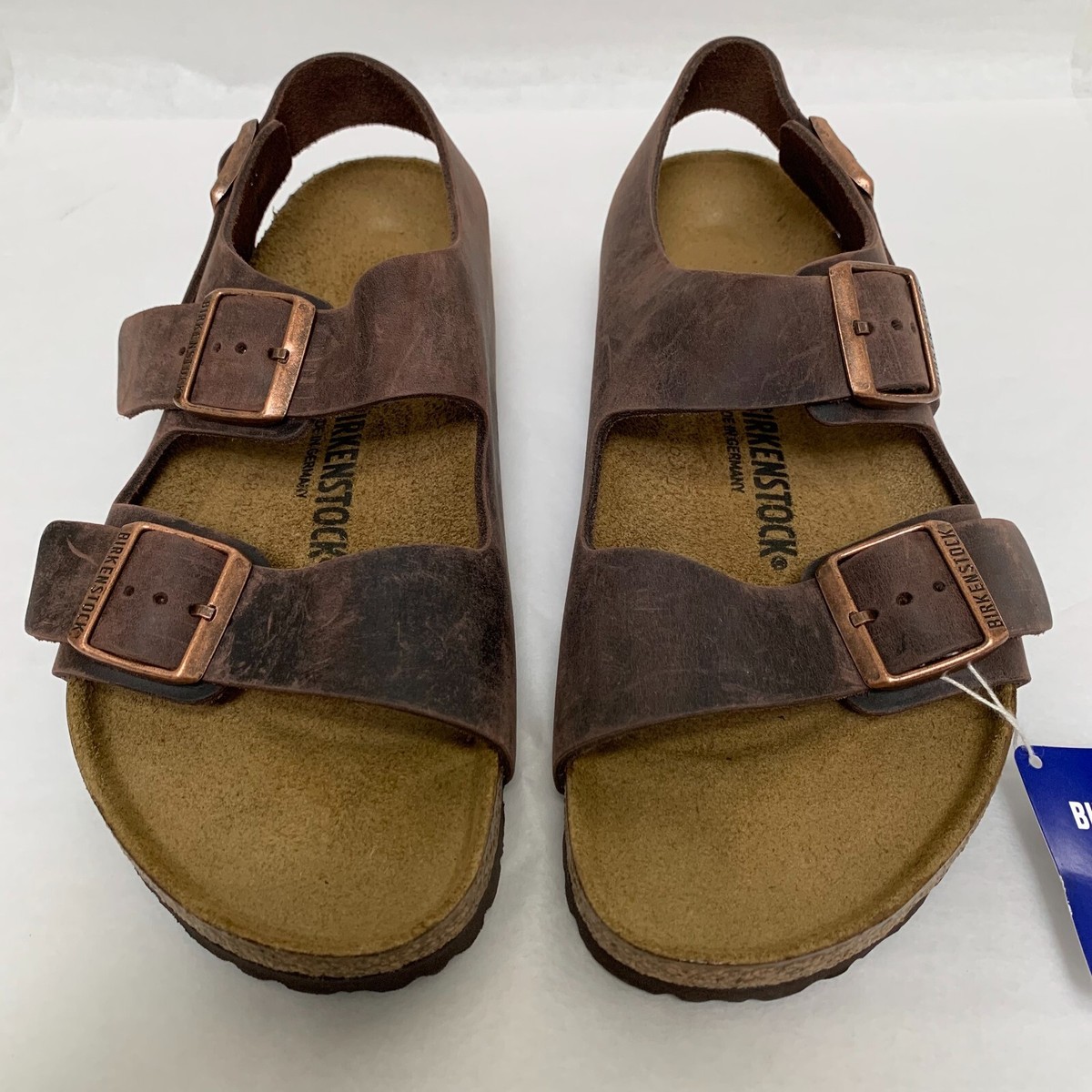 BIRKENSTOCK MILANO MEN\'S SANDALS HABANA OILED Brown LEATHER SIZE 42 Birkenstock - Milano (Leather) in Havana – gravitypope main image 2
