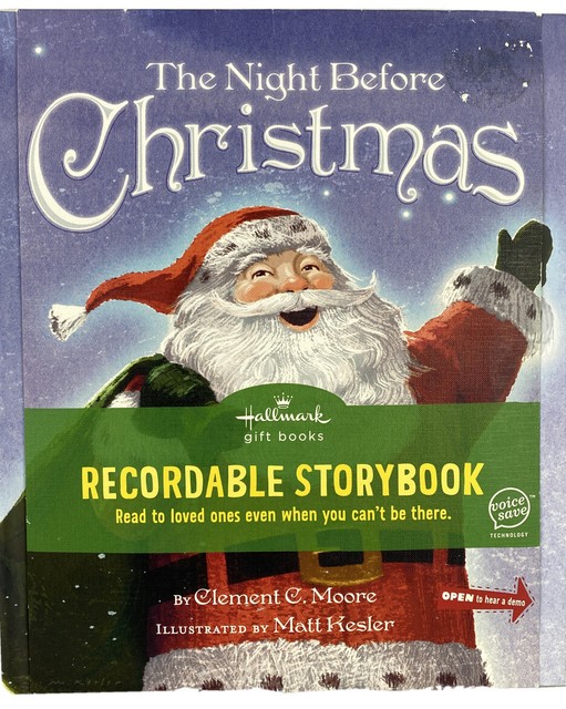 The Night Before Christmas Matt Kesler Hallmark Recordable Storybook Read Aloud | eBay