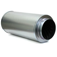 Silencer 8" x 24" Duct Muffler Inline Fan Blower Silencer Noise Sound Reducer