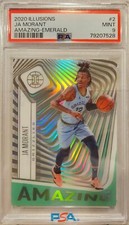 2020 Illusions #2 JA MORANT Amazing-Emerald PSA 9 MINT Memphis Grizzlies