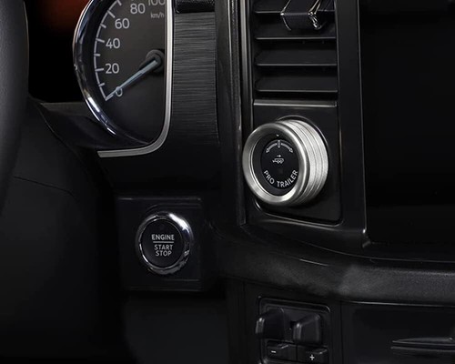 7PCS Silver Aluminum A/C Control Knob Ring Button Trim Cover Fits 21-25 F150 - Picture 5 of 5