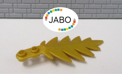 (E11/32) Lego 6148 Blatt klein  gold Palme Piraten Ritter