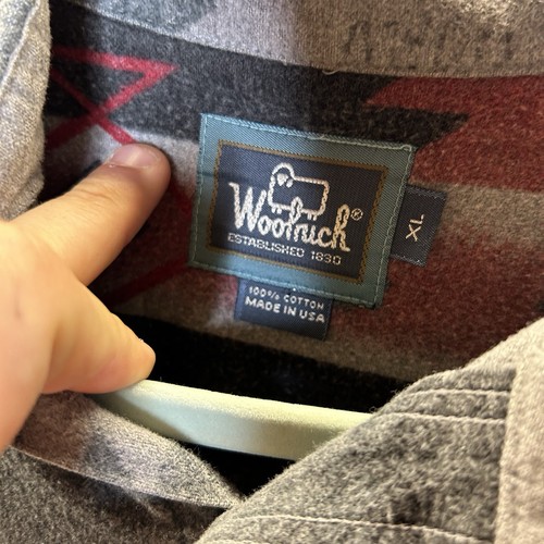 Camisa De Colección Woolrich Con Botones Azteca Navajo Suroeste Geométrica Hecha en EE. UU. XL - Imagen 8 de 9