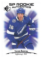 2021-22 SP Blue #119 Taylor Raddysh Rookie Card. rookie card picture