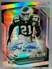 2025 Panini Prizm Eric Allen #17 Silver Prizm Auto (AU) Auto SP Eagles