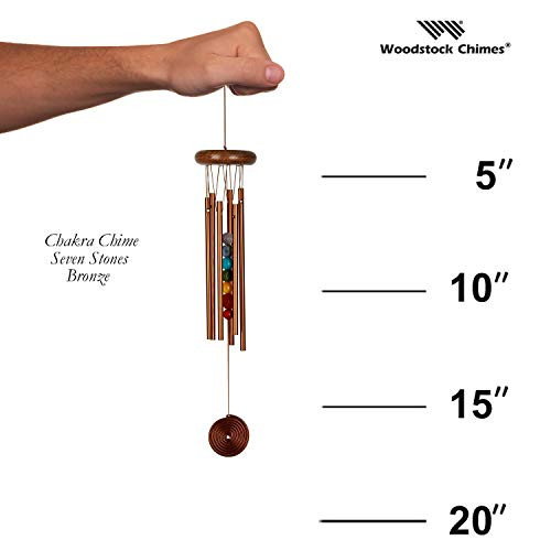 Signature Collection, Woodstock Chakra Chime, 17'' Bronze Eastern Energies - Picture 4 of 5