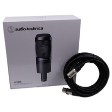Audio Technica AT2035 Cardioid Condenser Microphone Studio Mic Mount Bag  Cord