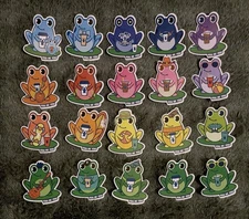 Dutch Bros Complete Set Of 20 You Be You Frog Stickers Bundle Lot