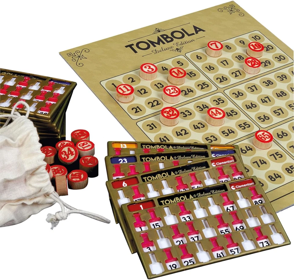 - 16800 - Tombola Deluxe - Gioco Da Tavolo, Gioco Di Società per Tutta La Famigl - Immagine 2 di 4
