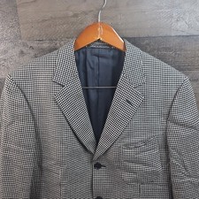 Ermenegildo Zegna Blazer Mens 50 R Silk Jacket Made in Switzerland Sport Coat
