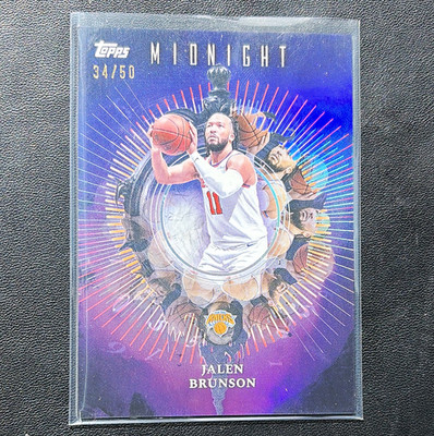 Topps 2025-26 Midnight Jalen Brunson Insomnia IN-5 Summer Solstice /50