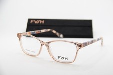 NEW FYSH 3756 S309 CLEAR MARBLE ORANGE BLUE ACETATE AUTHENTIC EYEGLASSES 53-16