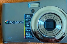 Vintage Polaroid i1437 Digital Camera 14MP Silver - Tested  Working Y2K Cam