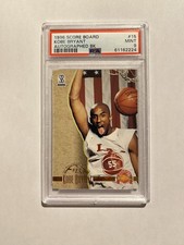 Kobe Bryant Rookie 1996 Score Board Autograph BK #15 RC Card PSA 9 . rookie card picture