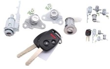 Ignition Switch Cylinder Door Lock Cylinder Kit w/Remote Key Shell for Honda
