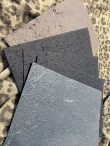 Handmade Textured Paper Sheets Thick Rough Mulberry for Crafts