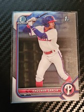 2022 Bowman - Chrome Prospects Yhoswar Garcia #BCP-90 (RC) Philadelphia Phillies
