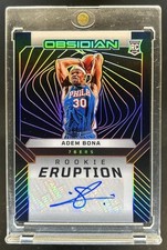 2024-25 Panini Obsidian Adem Bona Eruption Auto RC #/149 76ers Rookie