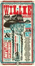 Willie Nelson Vintage Music Poster Concert Premium Photo Print Wall Art 4 Sizes