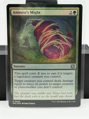 Animist's Might Foil (020) March of the Machine: The Aftermath MAT MTG Magic 502