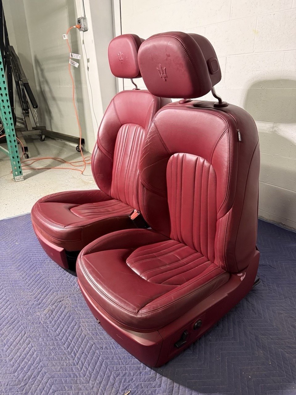 ✅ 2014 - 2017 MASERATI GHIBLI FRONT COMPLETE LEATHER SEATS OEM L0218699AA03