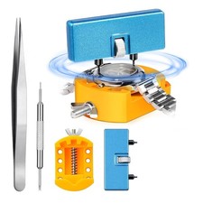 Watch Battery Replacement Tool Kit, Case Opener Set with Tweezers and Repair Too