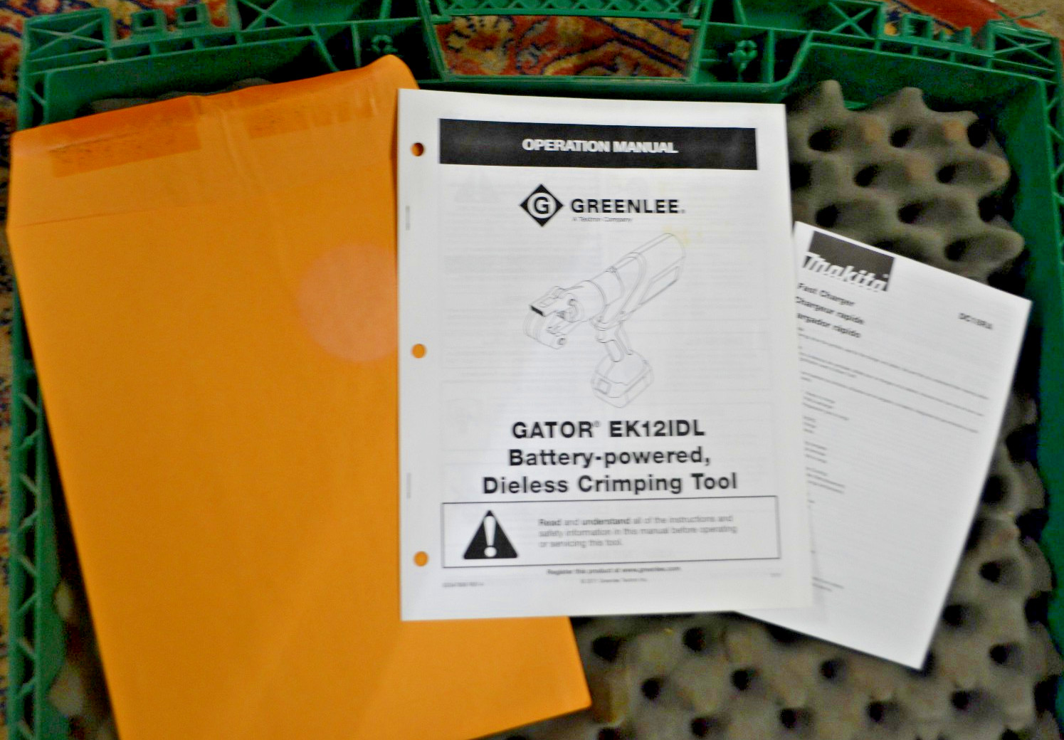 Greenlee Single Point Dieless Crimper EK12IDL 18V Li-Ion w/ 1 Battery & Charger