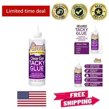8oz Clear Gel Tacky Glue - Permanent, Nontoxic Adhesive for Arts & Crafts