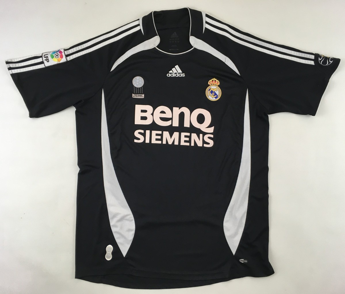 adidas Real Madrid XL 黒 サッカー ジャージ Real Madrid Third Football Shirt Blk 2022/2023 Jersey HI1656