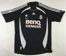 Camiseta Adidas Real Madrid 2006 2007 camiseta negra Benq Siemens FIFA L