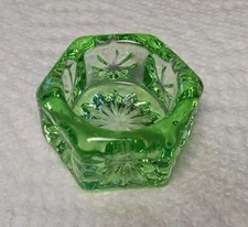 Starburst Green Open Salt  Collectible Home Office