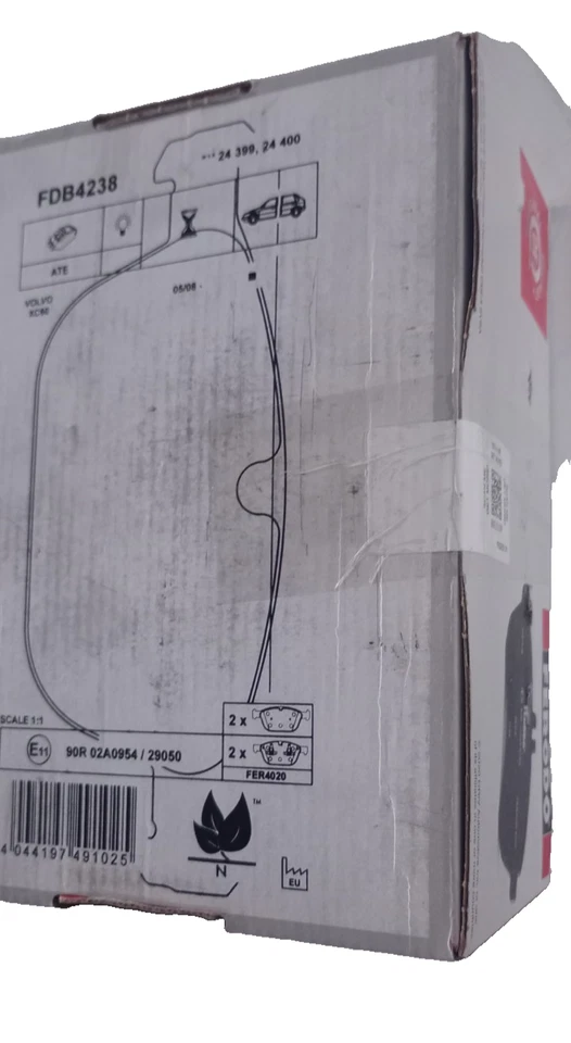 FERODO FDB4238 4 Plaquettes de frein Avant pour VOLVO XC90 XC60 - Photo 4/4