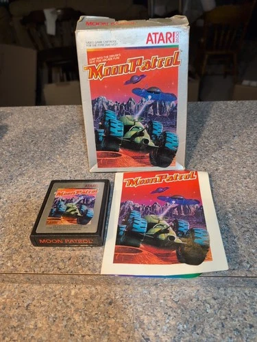 Atari 2600 Moon Patrol CIB Complete In Box Tested Combine Ship