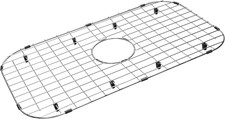 Serene Valley Sink Protector Grid 26-1/16" X 14-1/16", Centered Drain with Corne