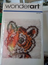 WonderArt Latch Hook Kit Tiger Cub NWT 12x12
