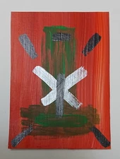 Original Abstract Painting ATC OOAK Acrylic