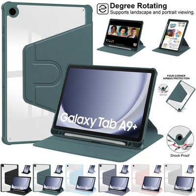 Für Samsung Galaxy Tab A7 A8 A9 S9 FE S10 S11 Drehbare Leder Ständer Schutzhülle