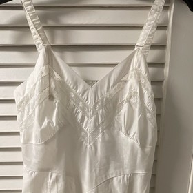 Heiress White Slip 32Regular Classic Slip Style VINTAGE EUC Batiste Cotton NICE