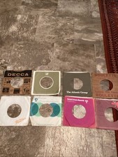 Vintage RECORD LABEL 7" 45 RPM Company Sleeve Cover Lot RSO Roulette Peaches MGM