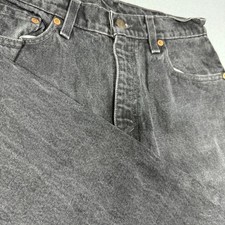 Levis Vintage Black Tapered Fit High Rise Jeans Made in USA Womens 12 Petit