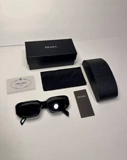 Prada PR17WS Men’s Sunglasses 49mm Black Frame & Lens - Free Shipping
