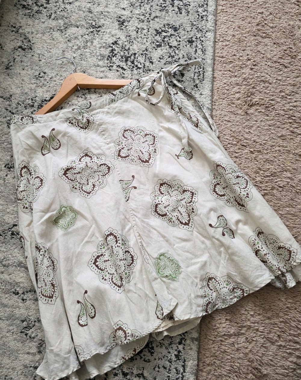 Vintage Y2k Old Navy Cotton Flare Skirt Womens 10 Cotton Coastal Cowgirl Boho