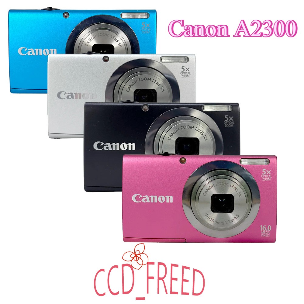 Canon PowerShot A2300 HD Digital Camera 16.0 MP 5x Optical Zoom